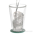 Боросилікатна скляна чашка з подвійною стінкою OEM